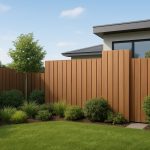 A well-maintained garden enclosed by a solid wooden fence, highlighting privacy features.